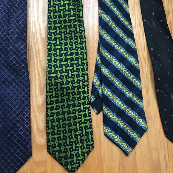 Set of 5 designer silk ties - various brands - Picture 3 of 11